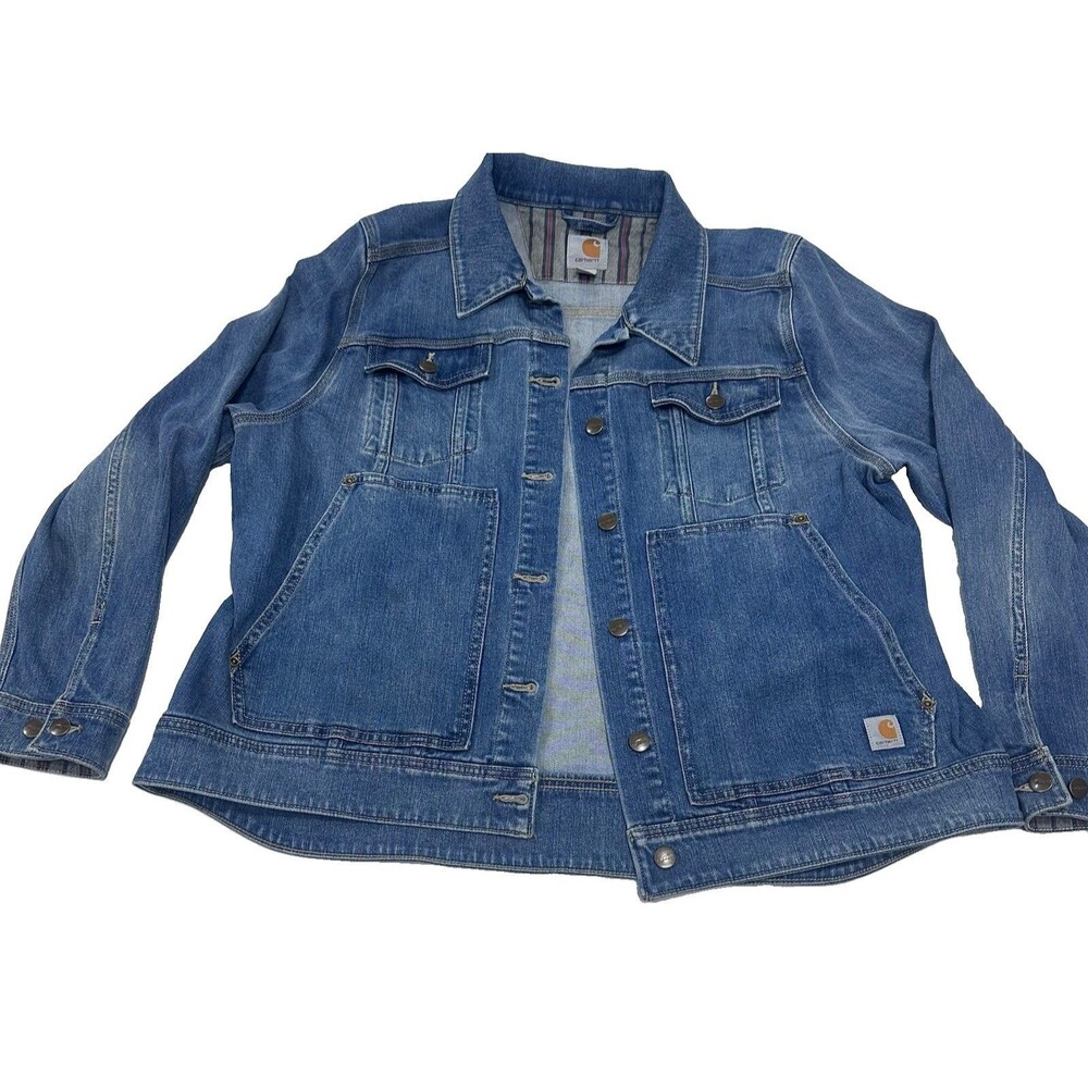 Carhartt Women’s XL Stretch Denim Chore Jacket